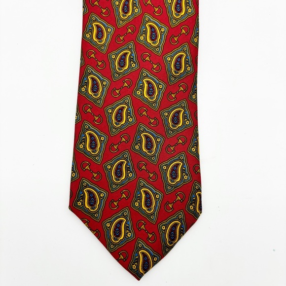 Gucci Silk Horse bit Paisley Neck Tie - Picture 3 of 8